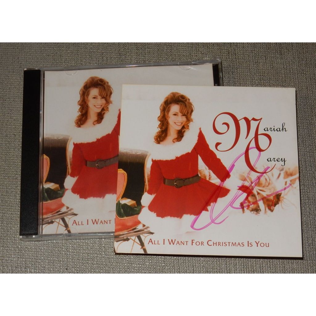 Mariah Carey 瑪麗亞凱莉-All I Want For Christmas Is You 官網親筆簽名單曲