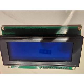 LCD 2004 5V 液晶顯示模組 I2C介面 4行20字 藍底 白字 帶背光 (螢幕有點刮傷或邊緣有缺陷，半價賣)
