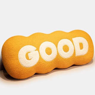 創意長條GOOD泰迪絨抱枕,大靠背墊,沙發護腰墊,枕頭毛絨玩具