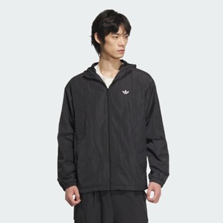 ADIDAS 外套 ATLT WB M 黑色 三葉草 連帽 風衣外套 男 JD6392