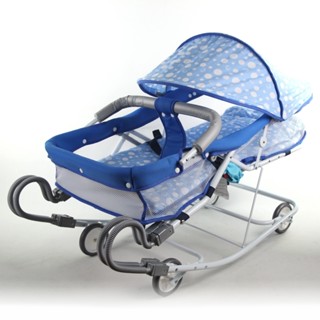 babybabe 坐躺兩用雙管加寬型彈搖床 六段式 加寬嬰幼兒彈搖椅 臺灣製造 b016