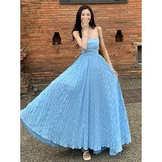 ✨I am✨海島渡假性感大露背綁帶長洋裝