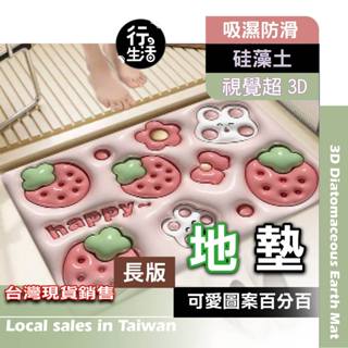 『現貨 免運 大尺寸 3D爆款💥超多圖案』珪藻土軟地墊 矽藻土地墊 浴室地墊 吸水地墊 矽藻土軟地墊 ADS09