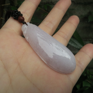 Coco緬甸玉 淡紫羅蘭色 冰糯種 翡翠招財福瓜（呱呱來財） 翡翠a貨附證書 現貨在臺北市