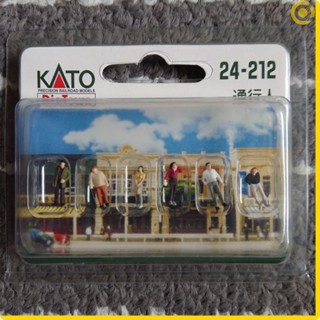 KATO 24-212 通行人(行人)(1/150 N規鐵道人形人物場景情景造景路人微型縮小袖珍手作模型)亞歐市集