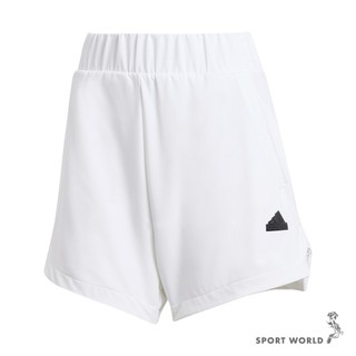 Adidas 短褲 女裝 吸濕排汗 Z.N.E. 白【運動世界】IN9481