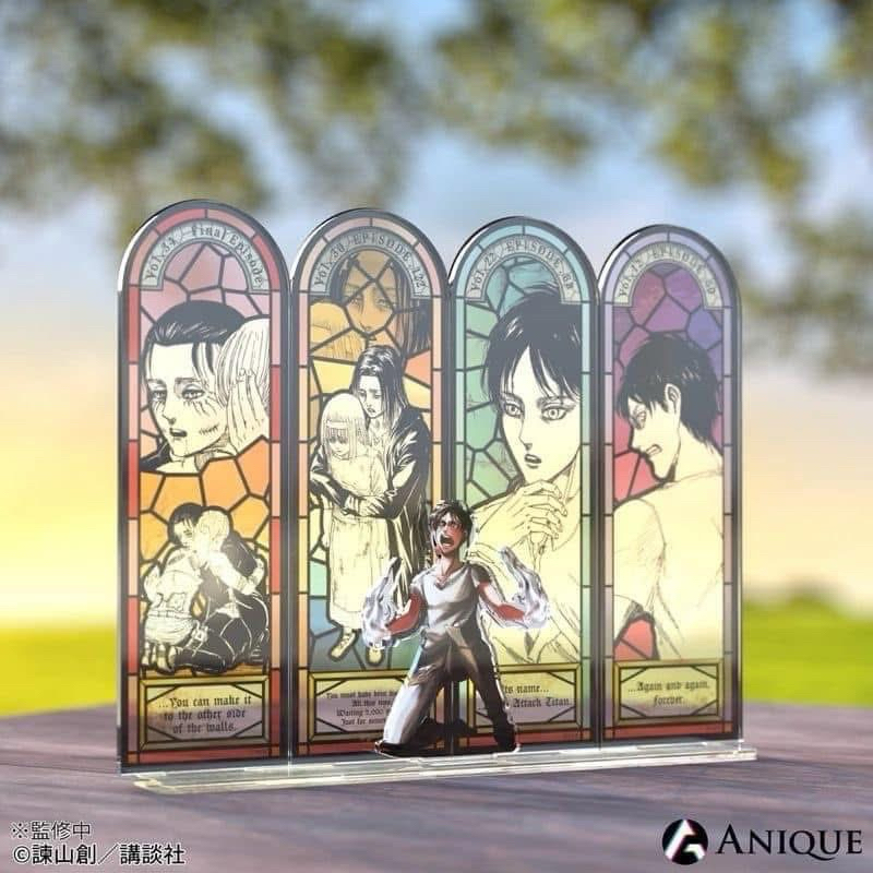 進擊的巨人 艾連 生日立牌 花窗立牌 全新未拆 anique