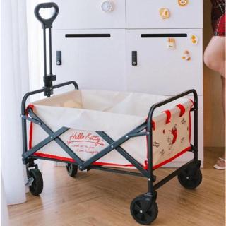 全新 現貨 限量 絕版 三麗鷗 Hello kitty 戶外折疊收納推車 露營推車 手拉車 露營 裝備 野餐 搬家 推車