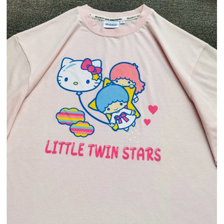 🌟正品🌟日本原單🇯🇵Sanrio雙子星LITTLE TWIN STARS🩷T恤 Kiki Lala 上衣 Kitty氣球