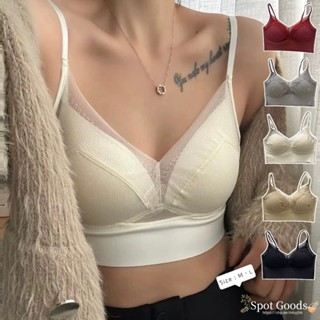 【Spot Goods】網紗無鋼圈內衣 小可愛內衣 細肩帶背心 小可愛 無鋼圈內衣 bra top 無痕內衣#2503