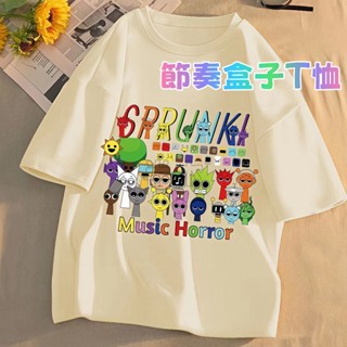 ✨臺灣出貨 節奏盒子T恤 節奏盒子衣服 節奏盒子短袖 節奏盒子 男女兒童短袖 兒童t恤 純棉上衣 圓領寬鬆百搭上衣