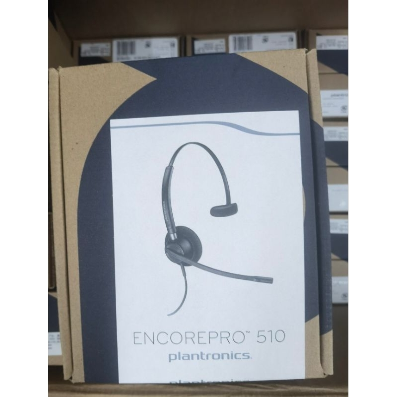全新原廠貨 二年保固故障一換一 Plantronics HW 510單耳 QD轉RJ9 頭戴式降噪耳機 電話座機耳機