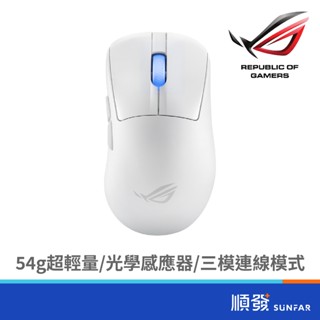 ASUS 華碩 ROG KERIS II WL ACE 電競無線滑鼠(白)