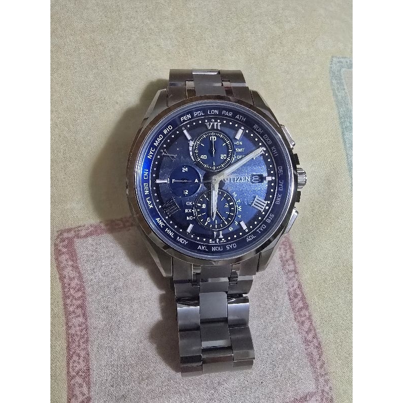 二手 日本購 CITIZEN 星辰 ATTESA AT8041-71L 男錶 電波錶 光動能