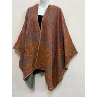 小蛙菇菇🍄～圍巾/披巾🧣017～全新 紅磚色 高品質 貴氣 圍巾 披巾 披肩 羊絨 毛料 針織保暖時尚配件 衣櫃必備