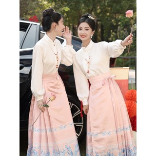 💕囍結連理💕伴娘服 秀禾服 禮服 馬面裙 中式婚禮 姐妹裙 中式伴娘服 姐妹裝 古裝禮服 姐妹團 婚禮服裝 百褶裙