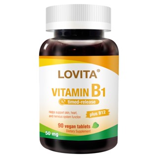 LOVITA愛維他 緩釋型維他命B1 50mg(90顆素食錠)新增維生素B12