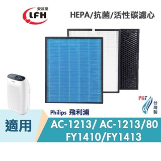 HEPA抗菌濾心 顆粒活性碳濾網 適用Philips 飛利浦AC1213 AC1212 AC1213/80 FY1410