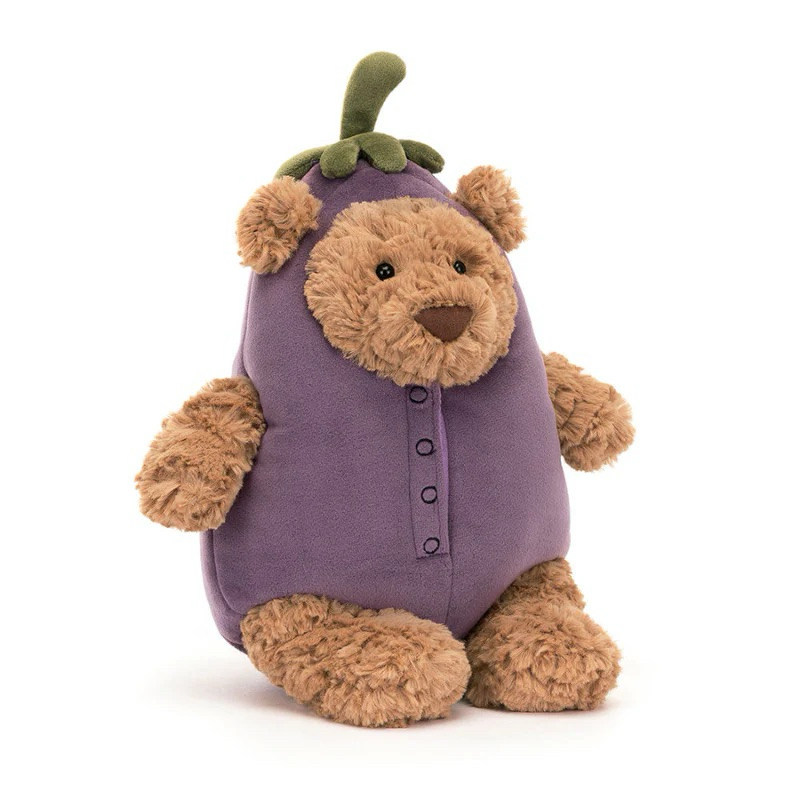 全新 Jellycat 正品｜茄子熊/茄子巴塞羅熊🍆🐻 Bartholomew Bear Eggplant