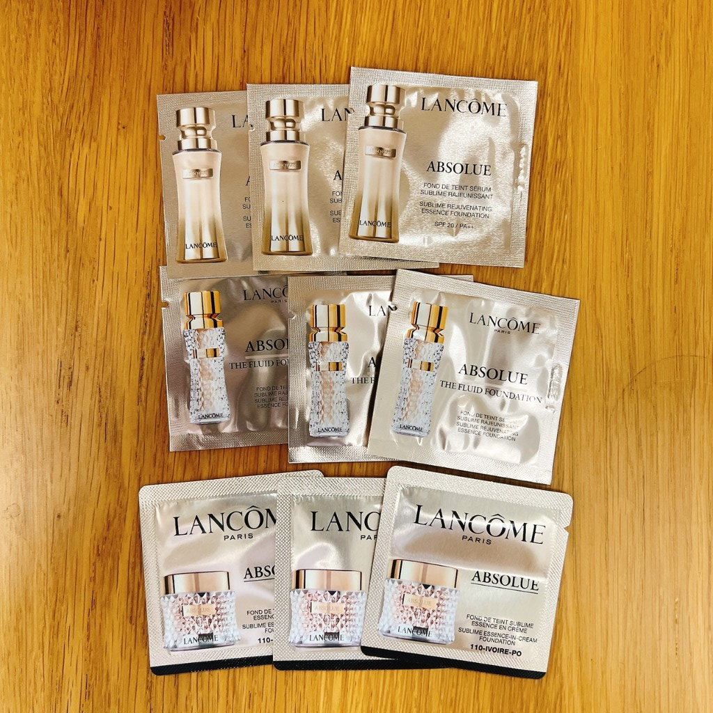 new 絕對完美 粉底精粹 絕對完美精粹粉凝霜 1ml 蘭蔻 LANCOME  100-PO coco彩購 110-PO