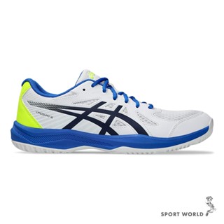 Asics 亞瑟士 排球鞋 男鞋 UPCOURT 6 白藍【運動世界】1071A104-103