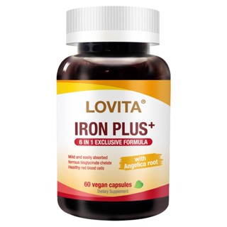 LOVITA愛維他 當歸亞鐵(60顆素食膠囊)(含B6,B12,葉酸,甘氨酸亞鐵)