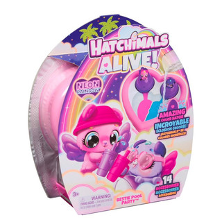 ✨現貨✨ Hatchimals Alive 霓虹彩虹 Bestie 泳池派對,附 2 個 BFF 彩色公仔顯示雞蛋