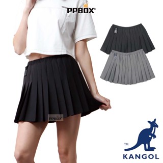 KANGOL 袋鼠 女款 百褶短褲裙【65221502】裙子 文青風 鬆緊設計 修身褲 少女穿搭 學生裝 畢業季 禮物