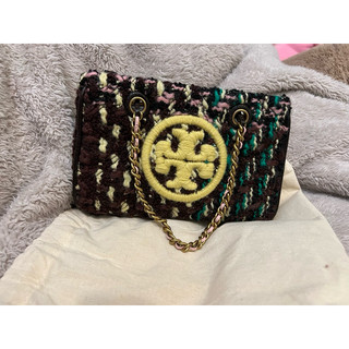 Tory Burch Fleming Soft Tweed Mini Chain Tote 托特 全新 有購證