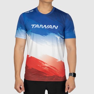 【A-MYZONE】Team Taiwan男款 馬拉松 跑衣/短袖上衣/運動上衣/跑步上衣/涼感上衣/排汗上衣｜中華隊