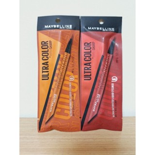 全新Maybelline媚比琳36h極限持久激細抗暈眼線液(絲絨紅棕/琥珀暖棕)