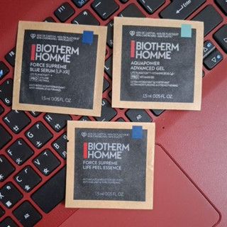 BIOTHERM 碧兒泉 極量緊膚藍藻全能精華 毛孔緊緻亮膚精華水 男士活泉抗油光保濕乳液1.5ml
