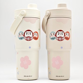 隆探吉手提陶瓷保溫杯 吸管杯 隨行杯 環保杯 達摩不倒翁 福神