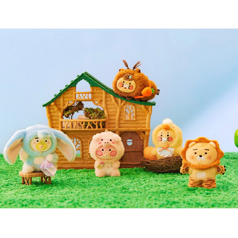 🍔現貨 韓國 KAKAO FRIENDS ZOO 動物園 獅子 萊恩 水豚 春植 桃子 大象 小豬 娃娃吊飾 鑰匙圈