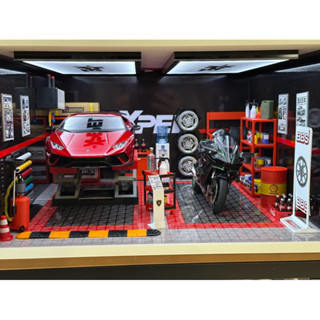 『VIII XIII』📣現貨 1:18 汽車模型展示盒 車模 組合包 維修場景📣