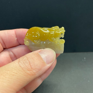 瀚玉珠寶.天然A貨翡翠.冰種黃翡貔貅.蜜糖黃.招財避邪.翡翠貔貅.翡翠擺件.天然緬甸玉