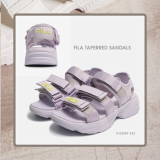 全新 正品 FILA Tapered Sandals 粉紫色 輕量透氣 魔鬼氈 厚底增高 Q彈柔軟 運動涼鞋 女
