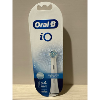 Oral-B iO 微震清潔刷頭4入白色/粉色適用於Bio系列