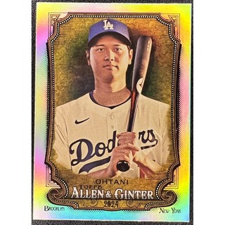 球員卡 道奇隊 Shohei Ohtani 大谷翔平 2024 Topps Allen & Ginter Holo 銀亮