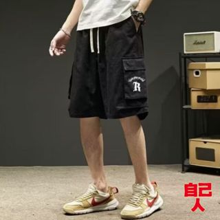 【自己人】大口袋工裝短褲 日系潮流大碼百搭 工裝短褲 美式短褲 夏季短褲 寬鬆短褲 男短褲 BPCQ5D913