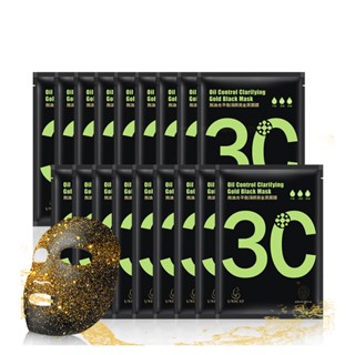 UNICAT 現貨 控油 黃金黑面膜 25ml 20入 控油 毛孔 控油面膜 黑面膜 涼感 面膜 保濕面膜 平衡油光