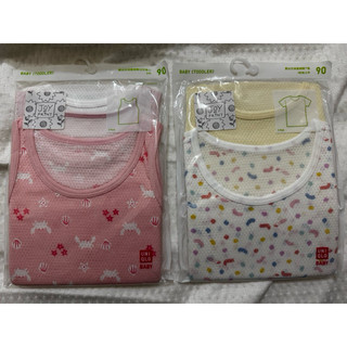 ☆草莓小舖☆現貨 媽媽餵mamaway Uniqlo 卡特 長袖及短袖純棉網眼包屁衣 上衣