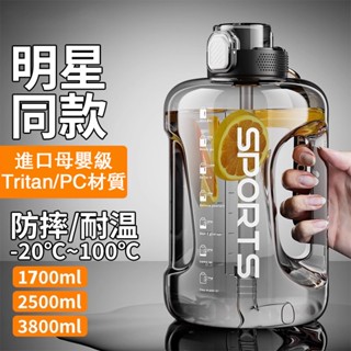 現貨🔥隔日達🥇大容量水壺 噸噸桶 Tritan水壺 健身水壺 運動水壺 吸管水壺 防摔直飲水壺 耐高溫耐熱 水瓶