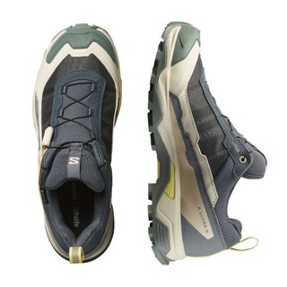 Salomon 女 X ULTRA 5 低筒登山鞋 GTX 登山鞋 亂流灰/石灰/黃 L47726400