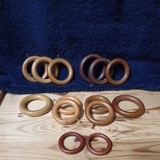[用品.DIY] 手工配件 木頭圈 木頭環 窗廉配件 包包配件 飾品配件 紅木色紅銅色 圓木圈 圓木環 柚木環 櫻桃木環