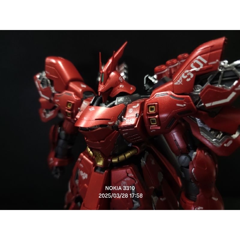 塗裝完成品 BANDAI 萬代 MG MSN-04 SAZABI 沙薩比 Ver.Ka 卡版 非HGUC RG