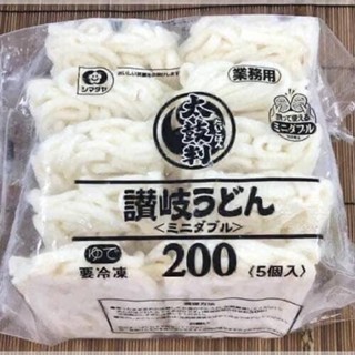 【魏老爹 太鼓判-讚岐烏龍麵(5片/淨重1kg/包)日本原裝】烏龍麵／日式烏龍麵／日本烏龍麵／冷凍烏龍麵
