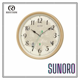 日本直送 RHYTHM 麗聲 時鐘 壁鐘 掛鐘 靜音 連續秒針 日本野鳥協會共同開發 野鳥聲音 8MN409SR06