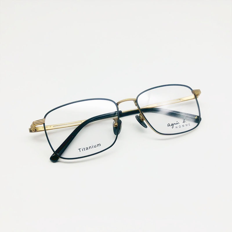 ✅💕 小b現貨 💕[檸檬眼鏡] agnes b. ABH75051 C02光學眼鏡 法國經典品牌 鈦金屬鏡框 絕對正品