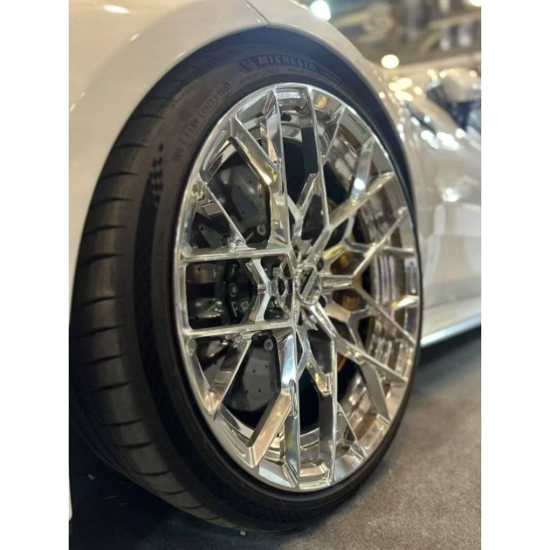 #BENZ AMG GT63S原裝進口正品21吋MV Forged 高亮銀拉絲前後配鋁圈，品項漂亮，歡迎詢問。